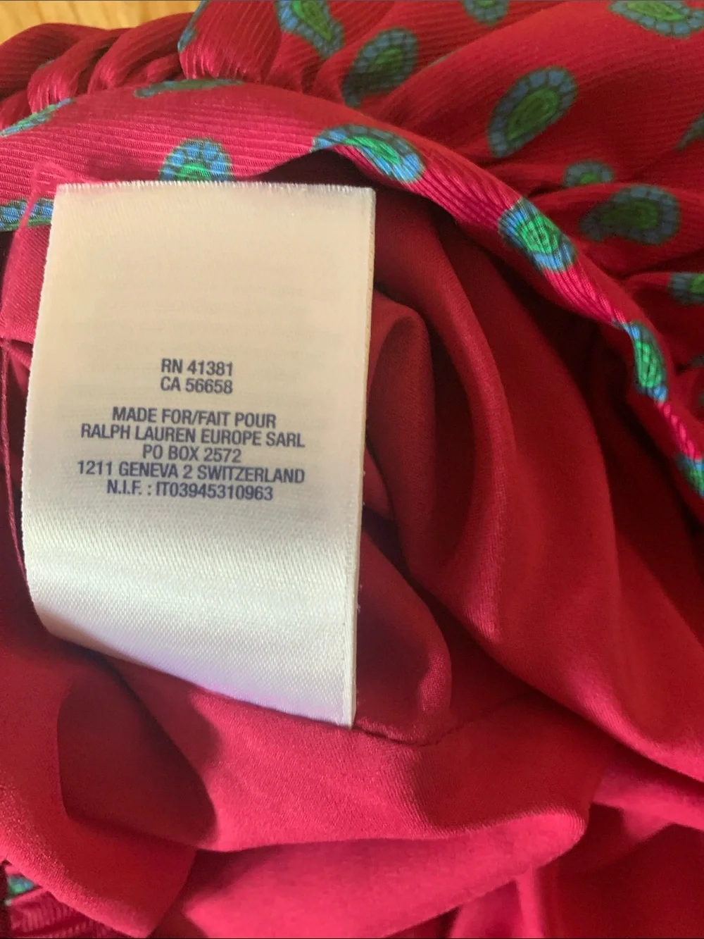 Ralph Lauren Paisley Patterned Skirt - Girls Size Small (7)